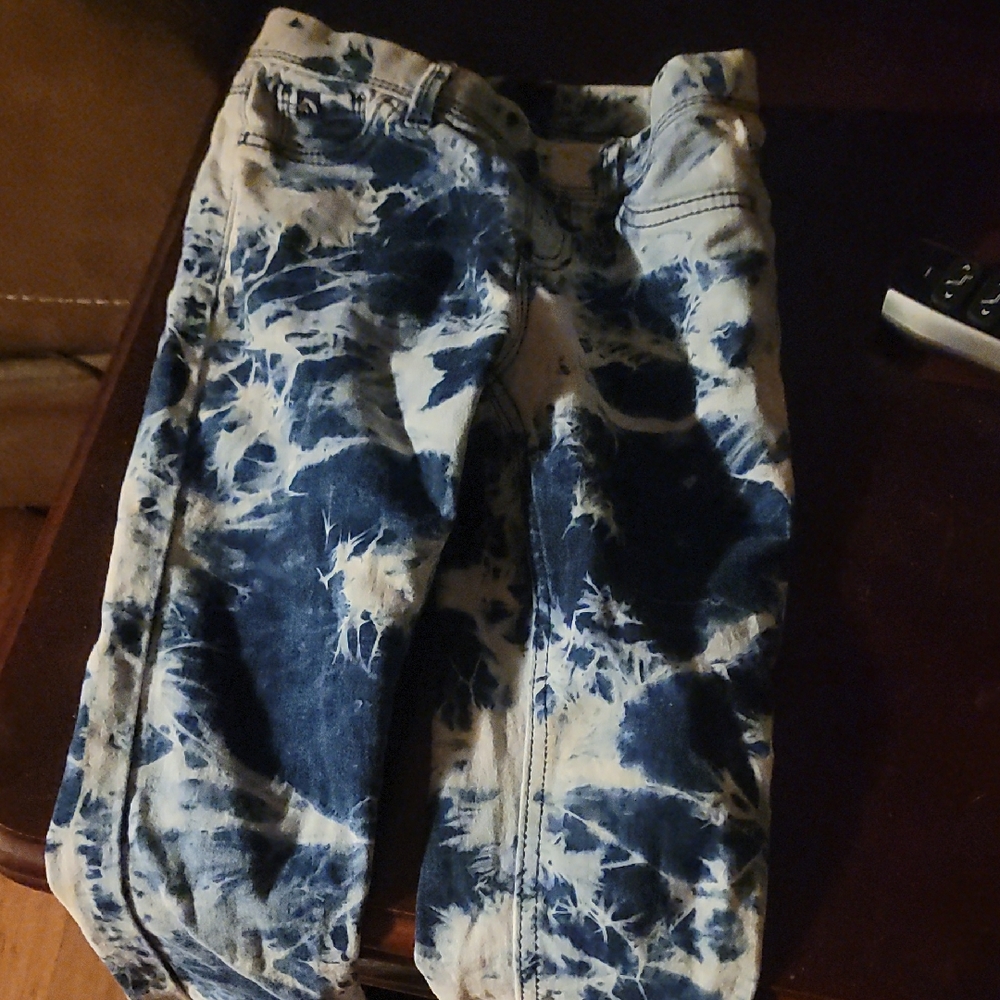 Jordache Kids Blue and White Tie-Dye Jeans